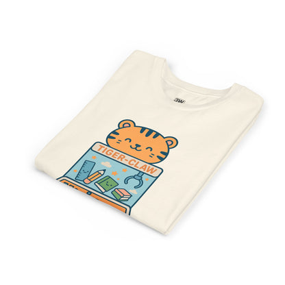 Cute Tiger-Claw Youth Tee - Fun Graphic T-Shirt for Kids, Playful Outfit, Birthday Gift, Animal Lover Shirt, Colorful Kids Apparel