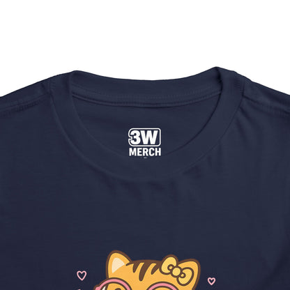 Cute Tiger Pride Toddler Tee, Kids' Short Sleeve Shirt, Animal Lover Gift, Back to School, Birthday Celebration