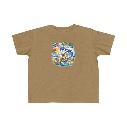 Toddler tee with surf bunny graphic and lightweight cotton fabric for comfortable beach play