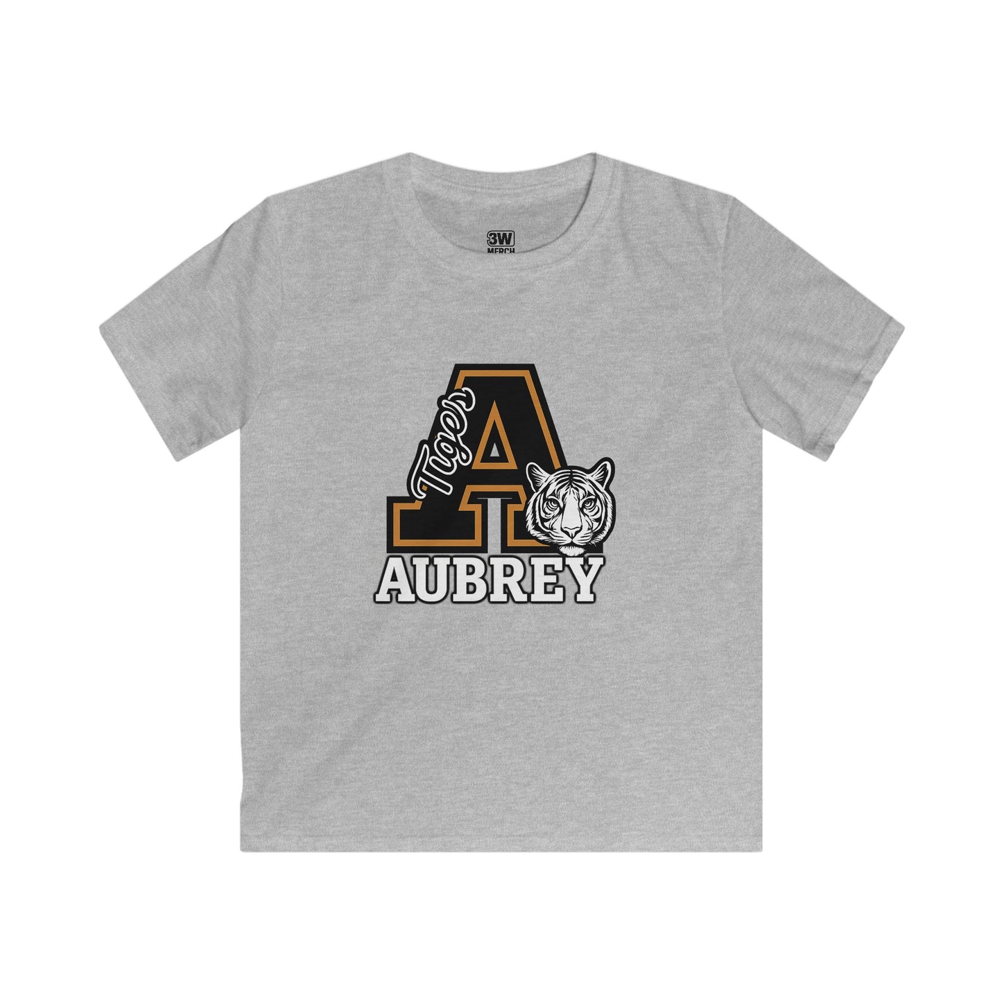 Kids Tee - Personalized Custom Tigers School Mascot Spirit Soft Style Tee for Back to School