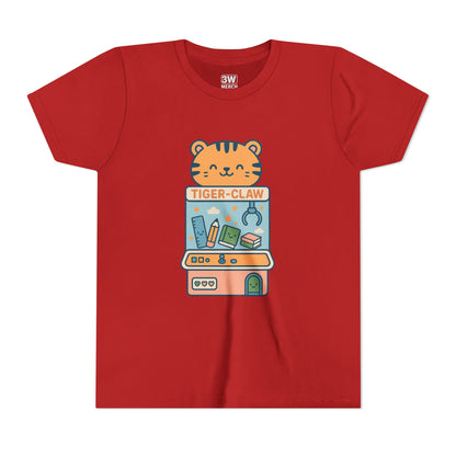 Cute Tiger-Claw Youth Tee - Fun Graphic T-Shirt for Kids, Playful Outfit, Birthday Gift, Animal Lover Shirt, Colorful Kids Apparel