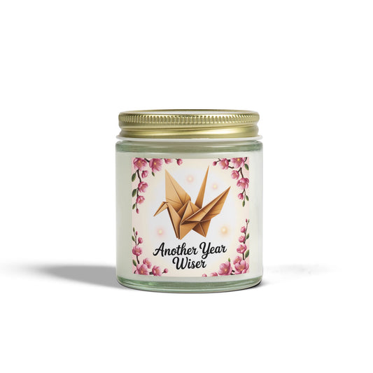 Scented Candle - Another Year Wiser, Custom Birthday Gift, Relaxing Aromatherapy, Home Decor, Unique Candle Favor