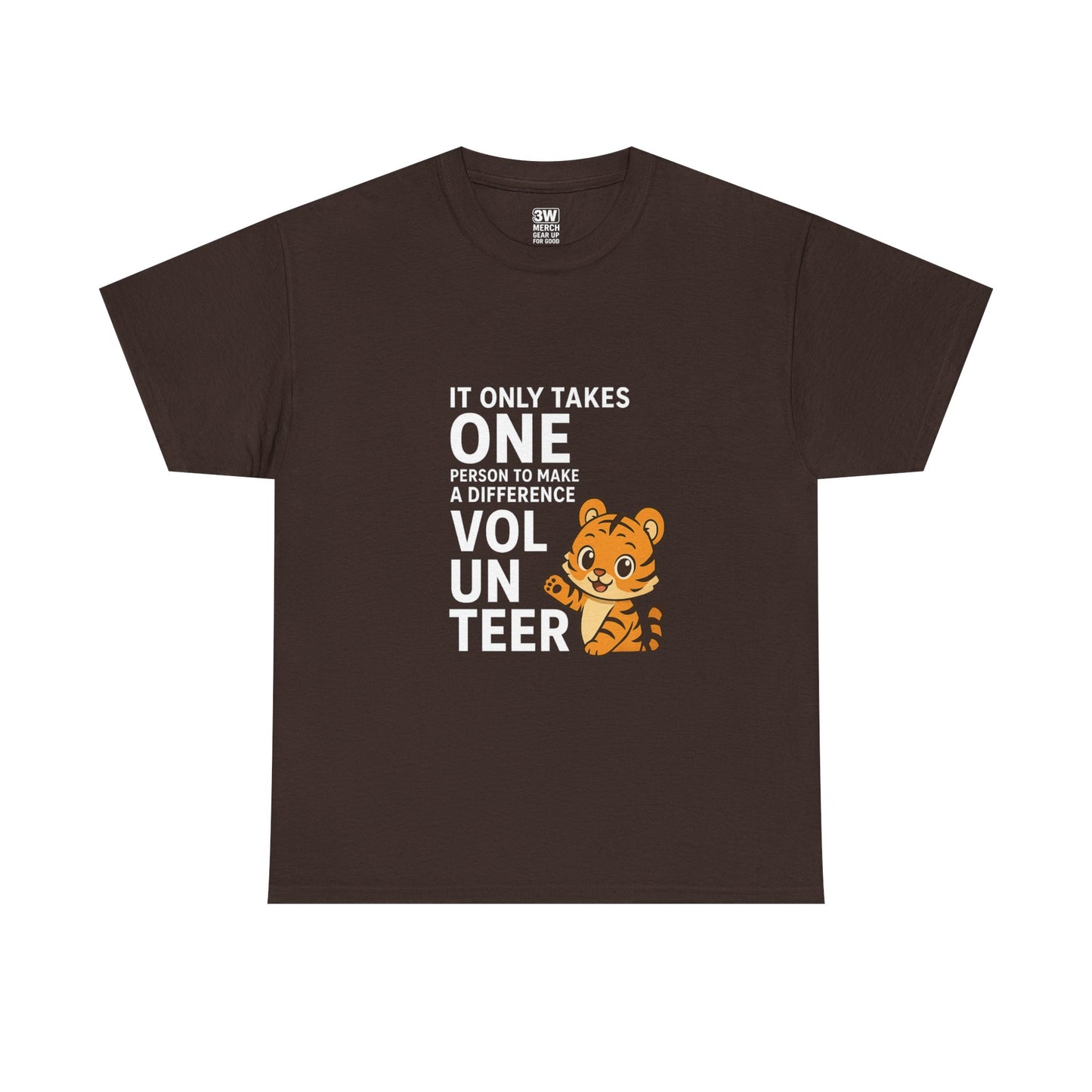 Volunteer Tiger T-Shirt, Super Soft, Customizable, garment-dyed