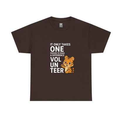 Volunteer Tiger T-Shirt, Super Soft, Customizable, garment-dyed
