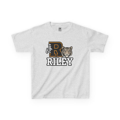 Personalized Tiger Mascot Varsity T-Shirt – Custom School Spirit Tee