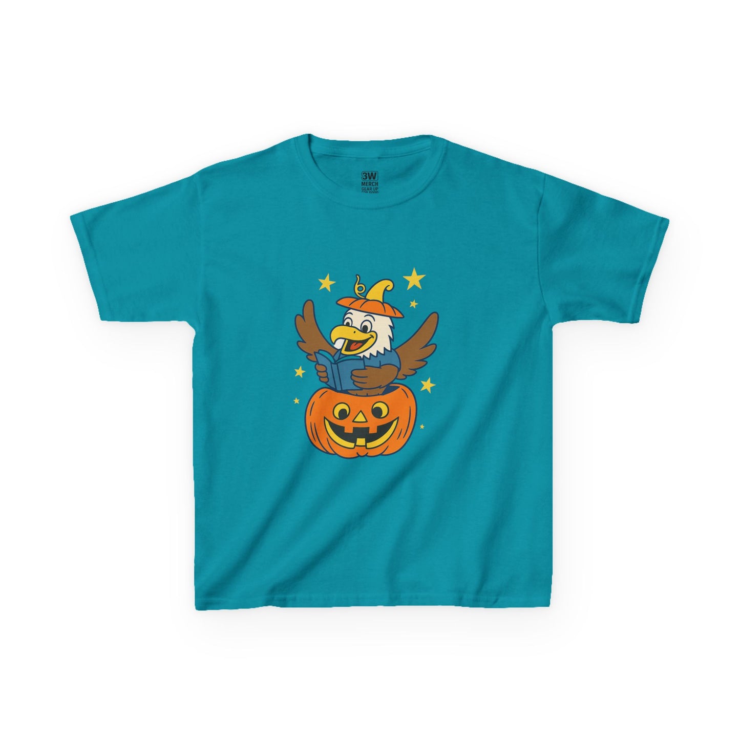 Kids Tee - Cute Eagle Halloween Pumpkin Shirt – Reading Eagle Jack-O’-Lantern Tee