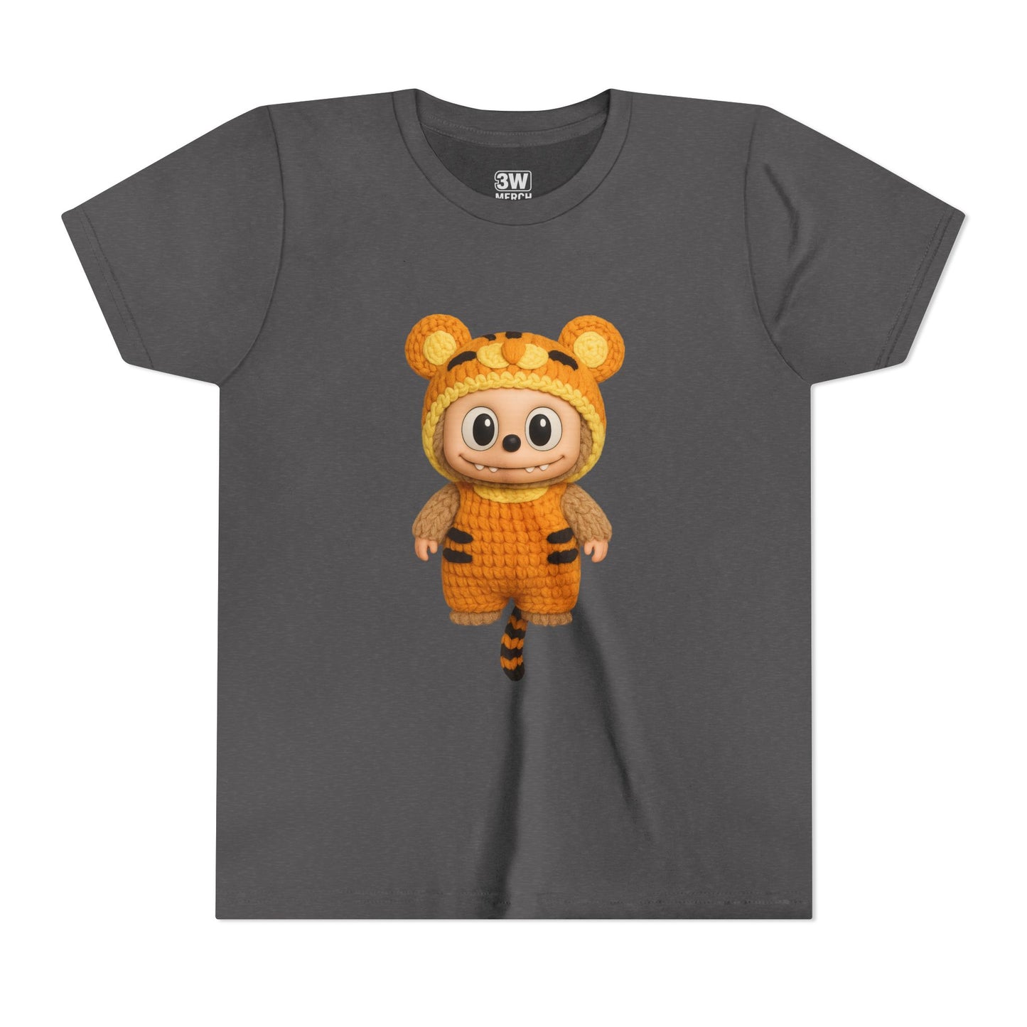 Cute Tiger-Inspired Youth Tee, Kids Animal T-Shirt, Fun Playwear, Gift for Birthdays, Woodland Adventure