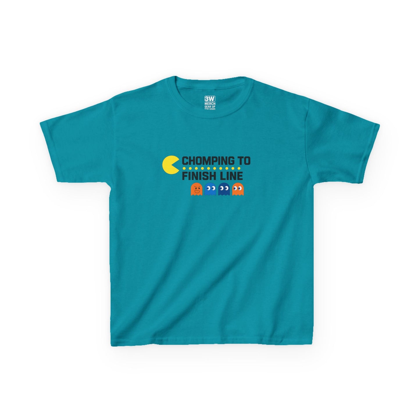 Pac-Man Jog-A-Thon T-Shirt | “Chomping to the Finish Line” Retro Game Tee | School Spirit Shirt | Custom Team & Class Shirt | Fun Run Fundraiser Shirt