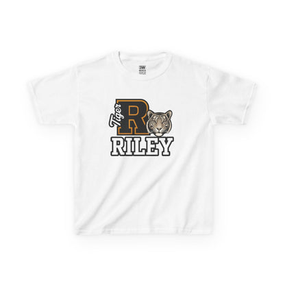 Personalized Tiger Mascot Varsity T-Shirt – Custom School Spirit Tee
