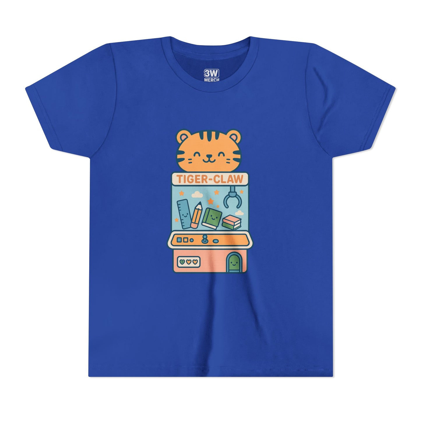 Cute Tiger-Claw Youth Tee - Fun Graphic T-Shirt for Kids, Playful Outfit, Birthday Gift, Animal Lover Shirt, Colorful Kids Apparel