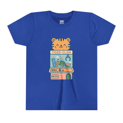 Cute Tiger-Claw Youth Tee - Fun Graphic T-Shirt for Kids, Playful Outfit, Birthday Gift, Animal Lover Shirt, Colorful Kids Apparel