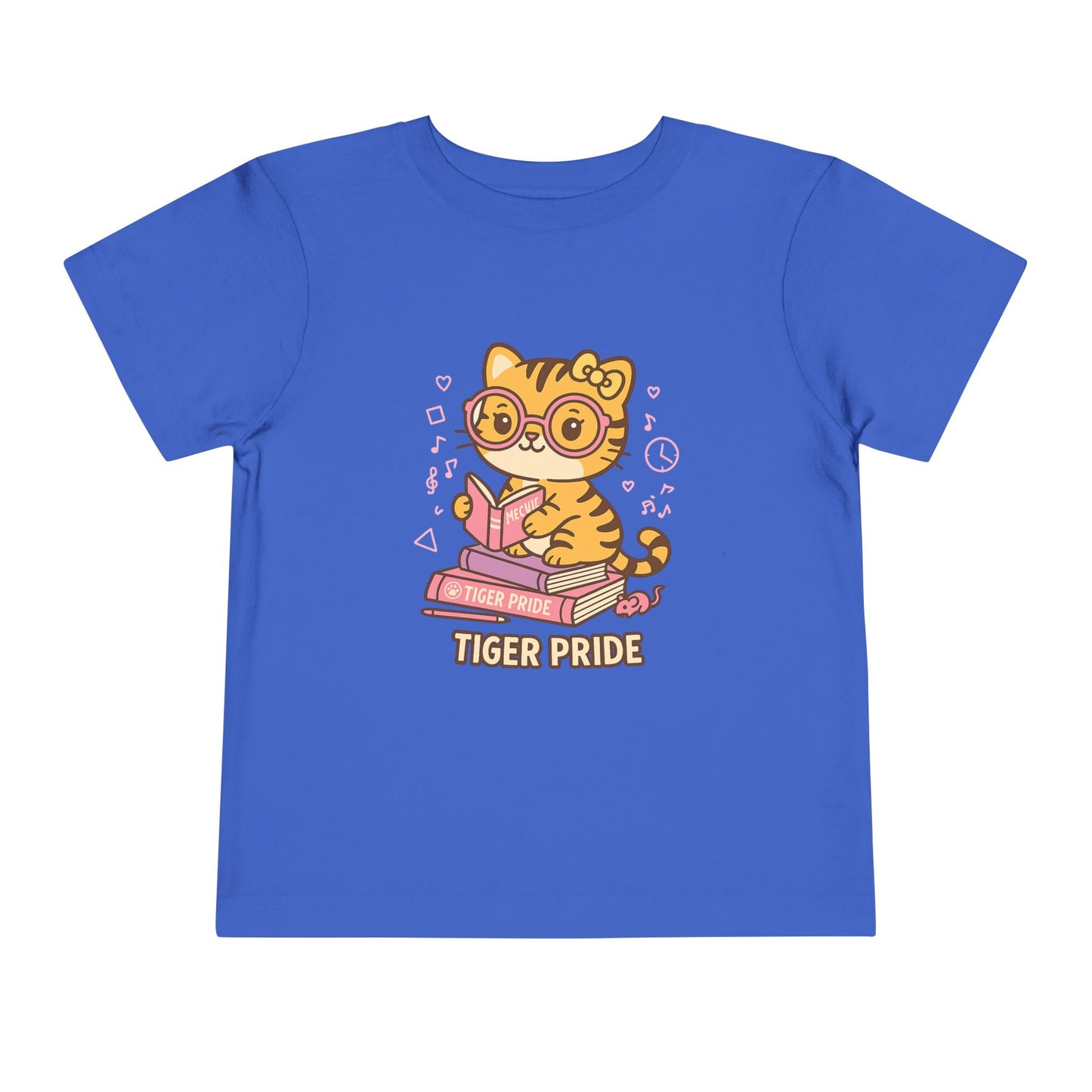 Cute Tiger Pride Toddler Tee, Kids' Short Sleeve Shirt, Animal Lover Gift, Back to School, Birthday Celebration