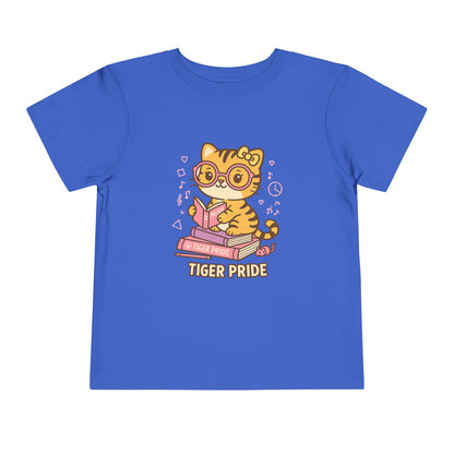 Cute Tiger Pride Toddler Tee, Kids' Short Sleeve Shirt, Animal Lover Gift, Back to School, Birthday Celebration
