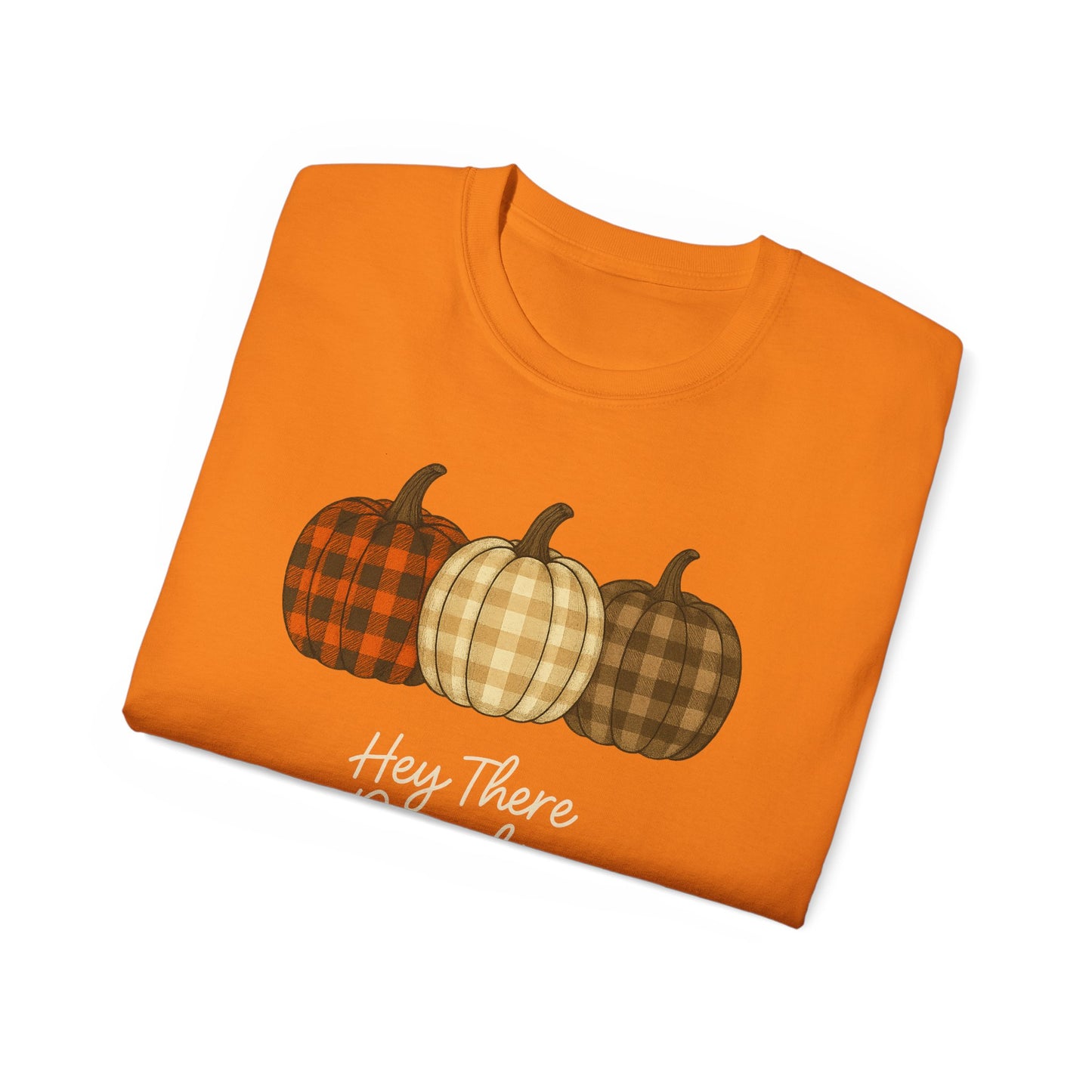 Customizable slogan Pumpkin T-Shirt | Plaid Pumpkin Fall Tee 🍂 | Cute Autumn Outfit | Cozy Fall Shirt | Pumpkin Patch Top | Trending Fall Aesthetic 2025