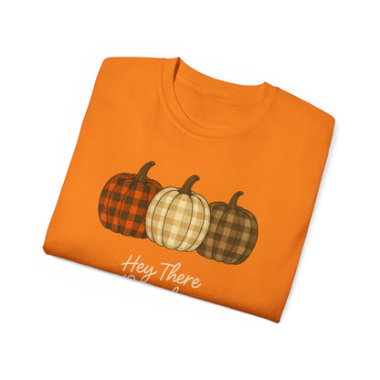 Customizable slogan Pumpkin T-Shirt | Plaid Pumpkin Fall Tee 🍂 | Cute Autumn Outfit | Cozy Fall Shirt | Pumpkin Patch Top | Trending Fall Aesthetic 2025