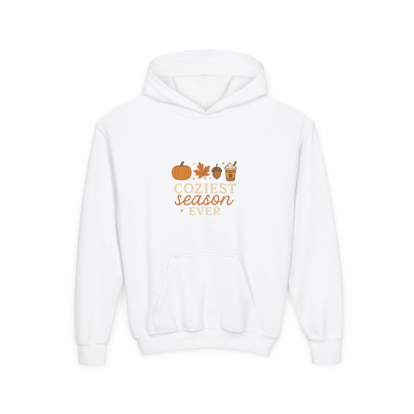 Coziest Season Ever Hoodie • Fall Pumpkin Autumn Sweatshirt • Cozy Aesthetic Hoodie for Kids
