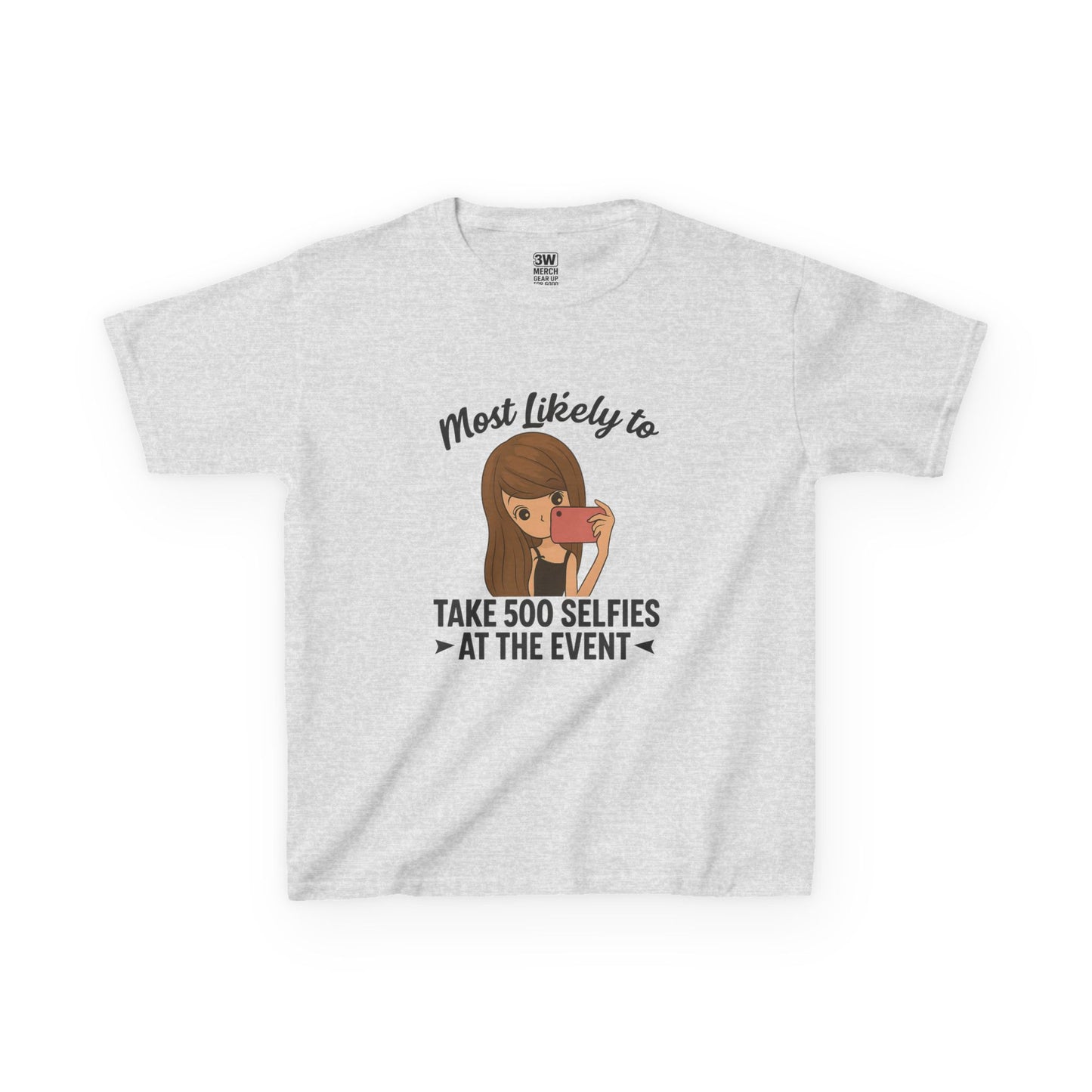 Kids Tee - Selfie Motivational Trendy Fun Design for Kids