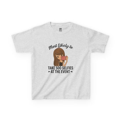 Kids Tee - Selfie Motivational Trendy Fun Design for Kids