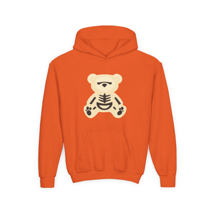 Skeleton Bear Youth Hoodie - Halloween Fun Wear