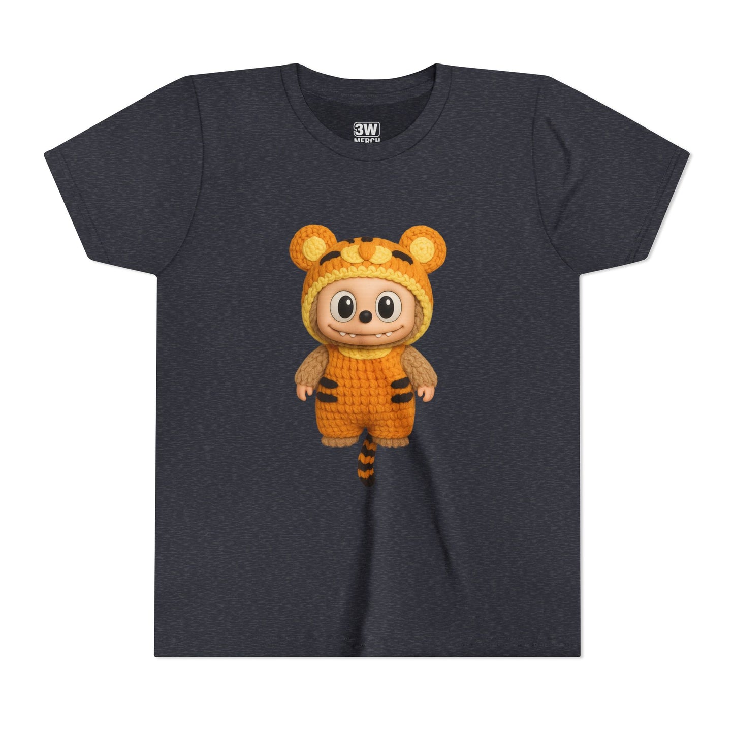 Cute Tiger-Inspired Youth Tee, Kids Animal T-Shirt, Fun Playwear, Gift for Birthdays, Woodland Adventure