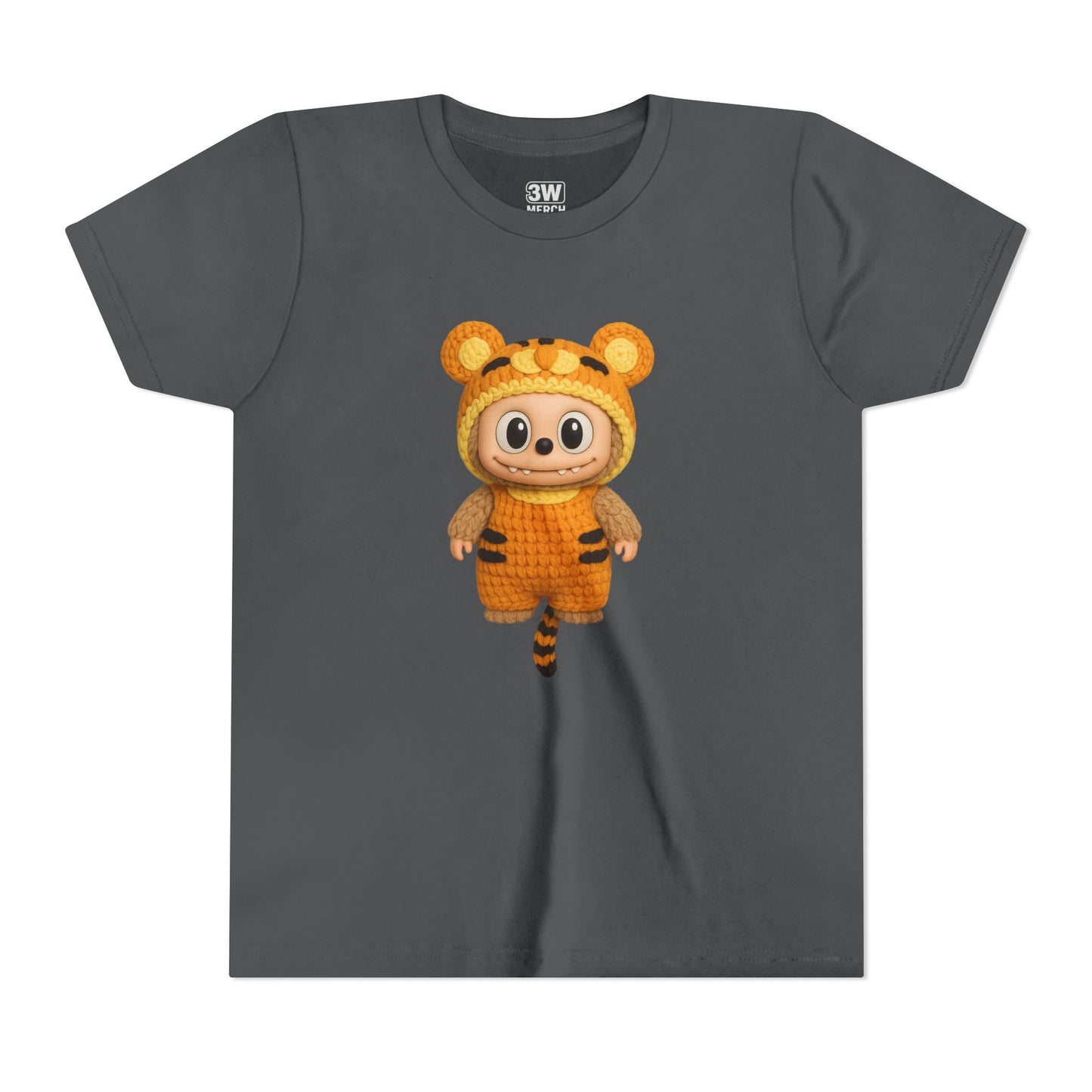 Tiger-Inspired Labooboo Youth Tee, Kids Animal T-Shirt, Fun Playwear, Gift for Birthdays, Woodland Adventure, Back-to-School, Halloween