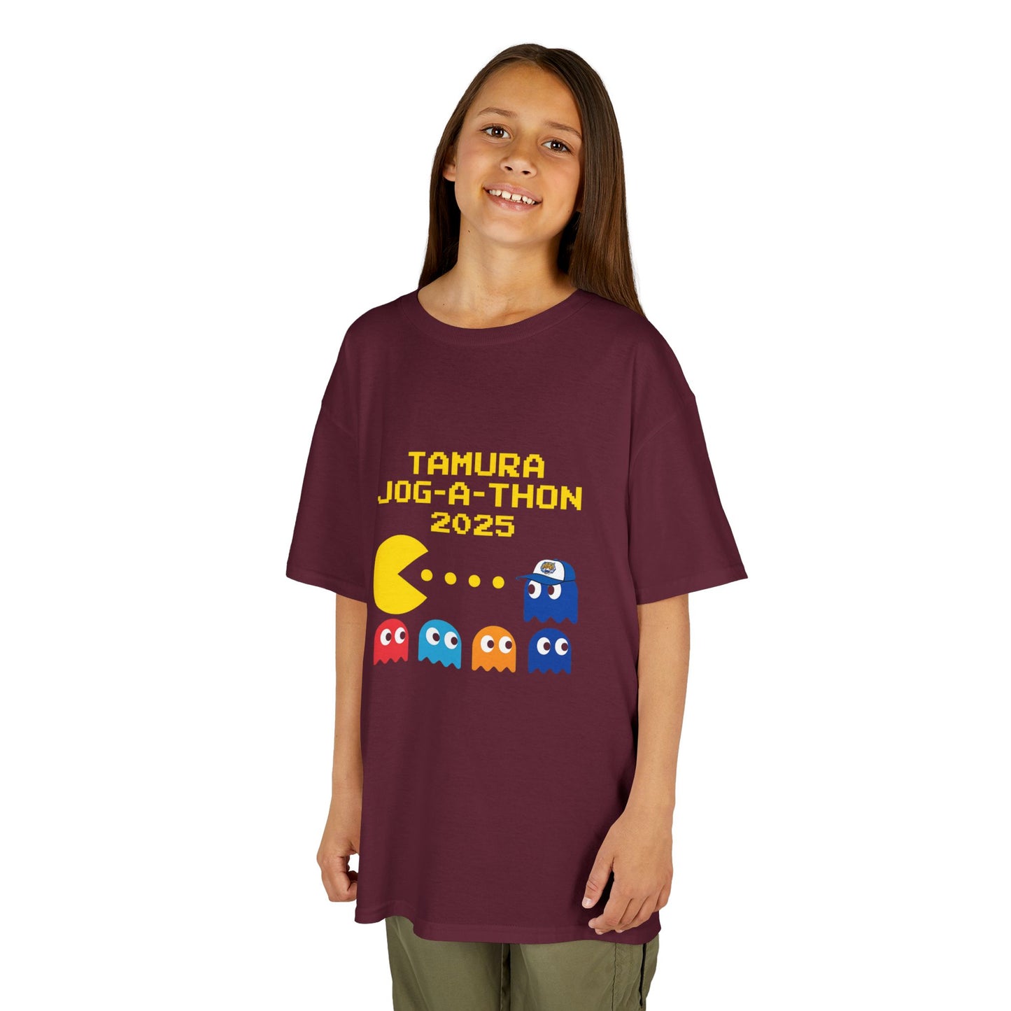 Custom Tamura Jog-A-Thon 2025 Retro PAC-MAN Shirt | School Spirit Tee | Race Day Fundraiser T-Shirt | Unisex Graphic Tee