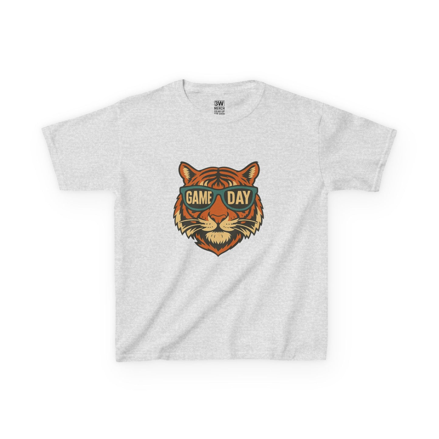Kids Tee - Game Day Tigers Mascot T Shirt, Spirit Wear for Kids, Back to School