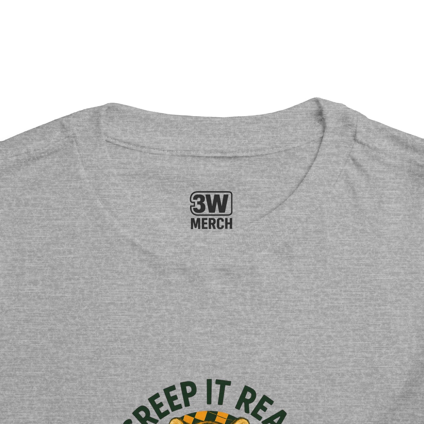 Cute Toddler Short Sleeve Tee with Tiger 'Creep It Real' Design, Kids' Summer Shirt, Halloween Outfit, Everyday Wear, Gift for Toddlers