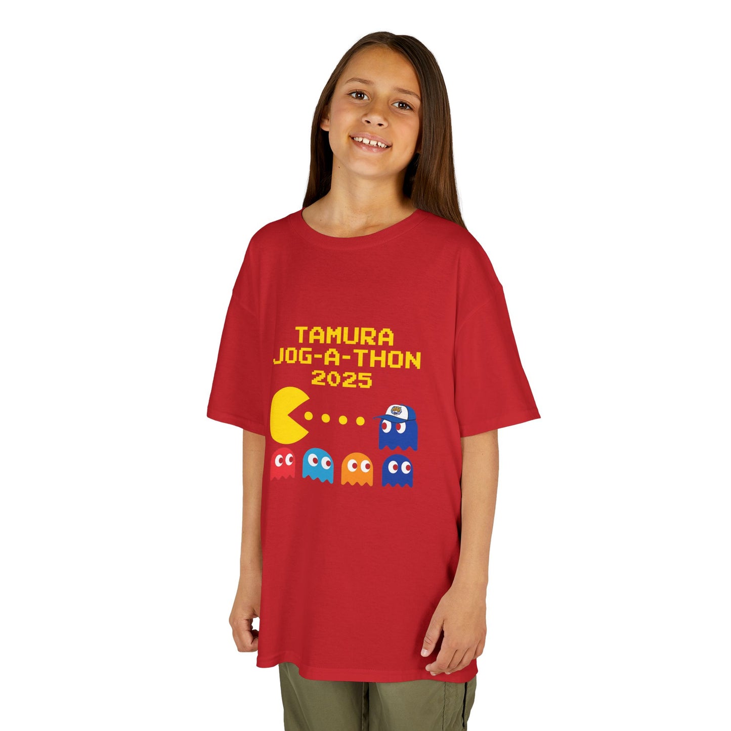 Custom Tamura Jog-A-Thon 2025 Retro PAC-MAN Shirt | School Spirit Tee | Race Day Fundraiser T-Shirt | Unisex Graphic Tee