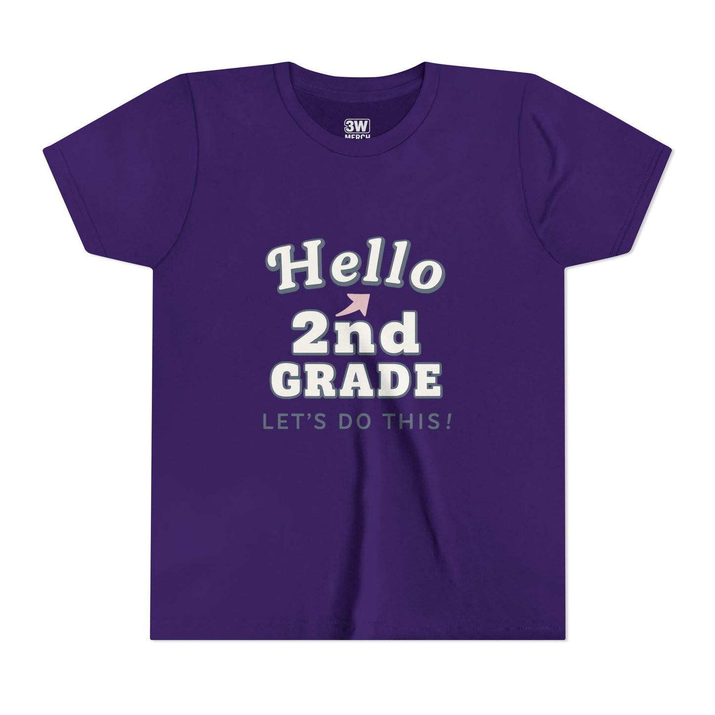 Hello 2nd Grade Youth Tee | Back to School Shirt, Kids Learning Gear, Fun Classroom Clothing, Educational Apparel, Teacher Gift