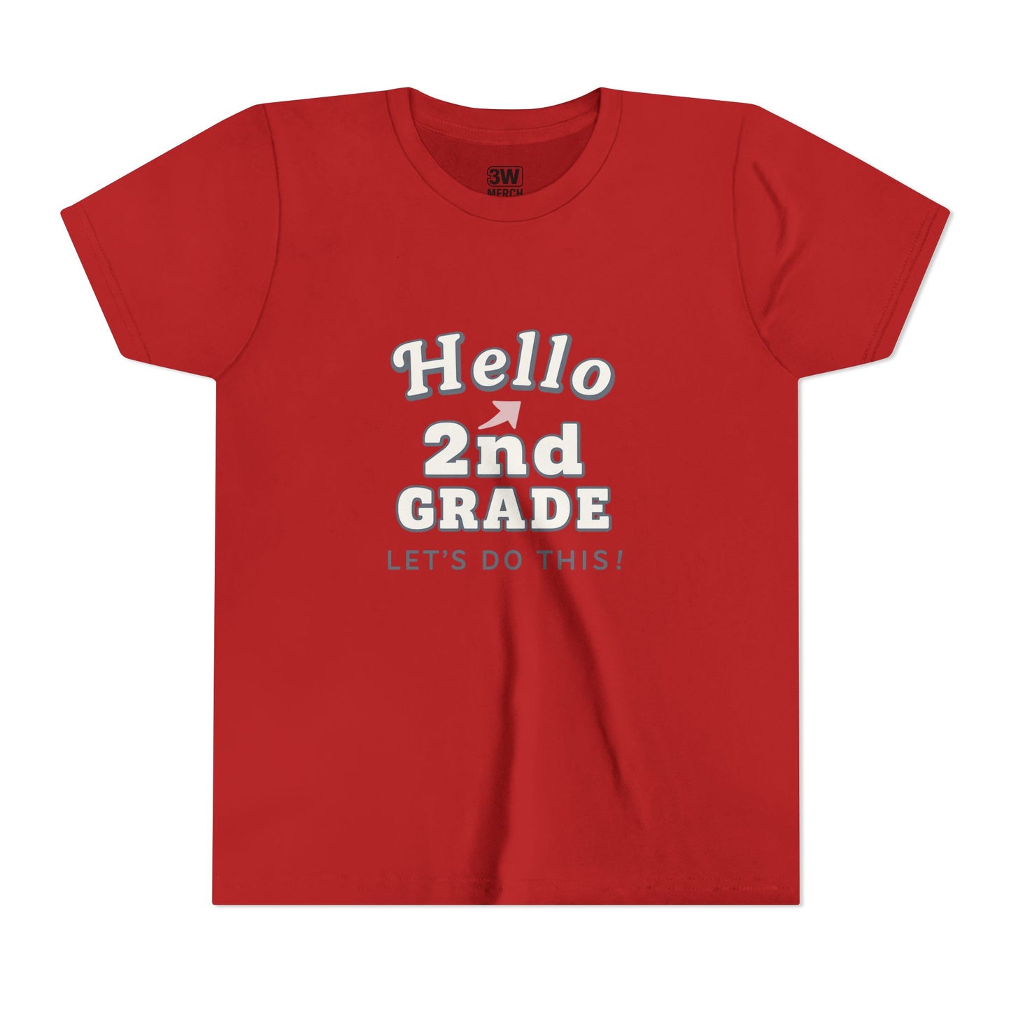 Hello 2nd Grade Youth Tee | Back to School Shirt, Kids Learning Gear, Fun Classroom Clothing, Educational Apparel, Teacher Gift