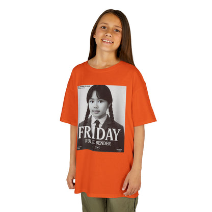 Custom “Friday Rule Bender” T-Shirt — Personalized Face Tee | Dark Academia Kawaii | Aesthetic Y2K Outfit | Halloween Cute Creepy Vibes | Custom Day of the Week Shirt