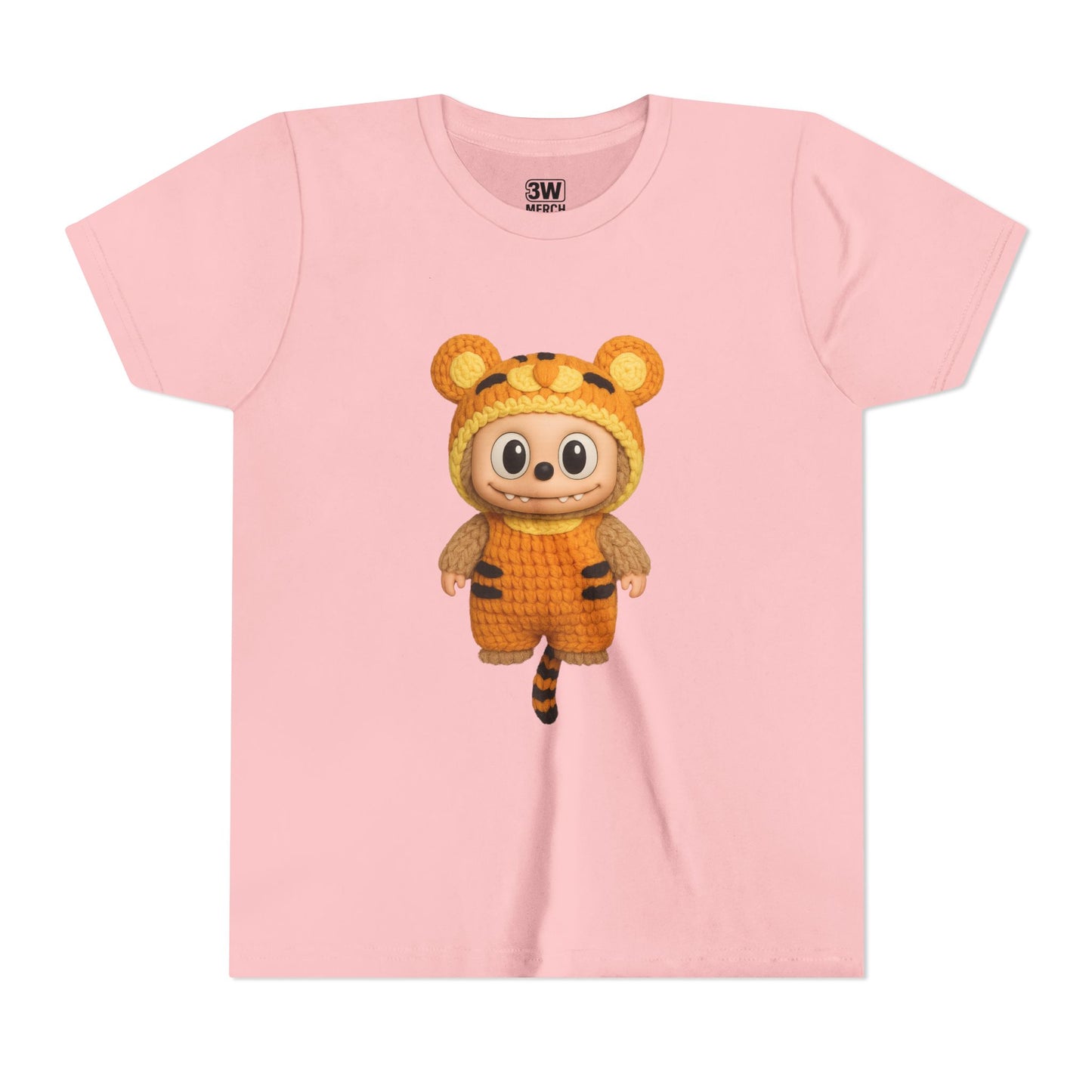 Cute Tiger-Inspired Youth Tee, Kids Animal T-Shirt, Fun Playwear, Gift for Birthdays, Woodland Adventure