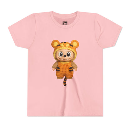 Cute Tiger-Inspired Youth Tee, Kids Animal T-Shirt, Fun Playwear, Gift for Birthdays, Woodland Adventure