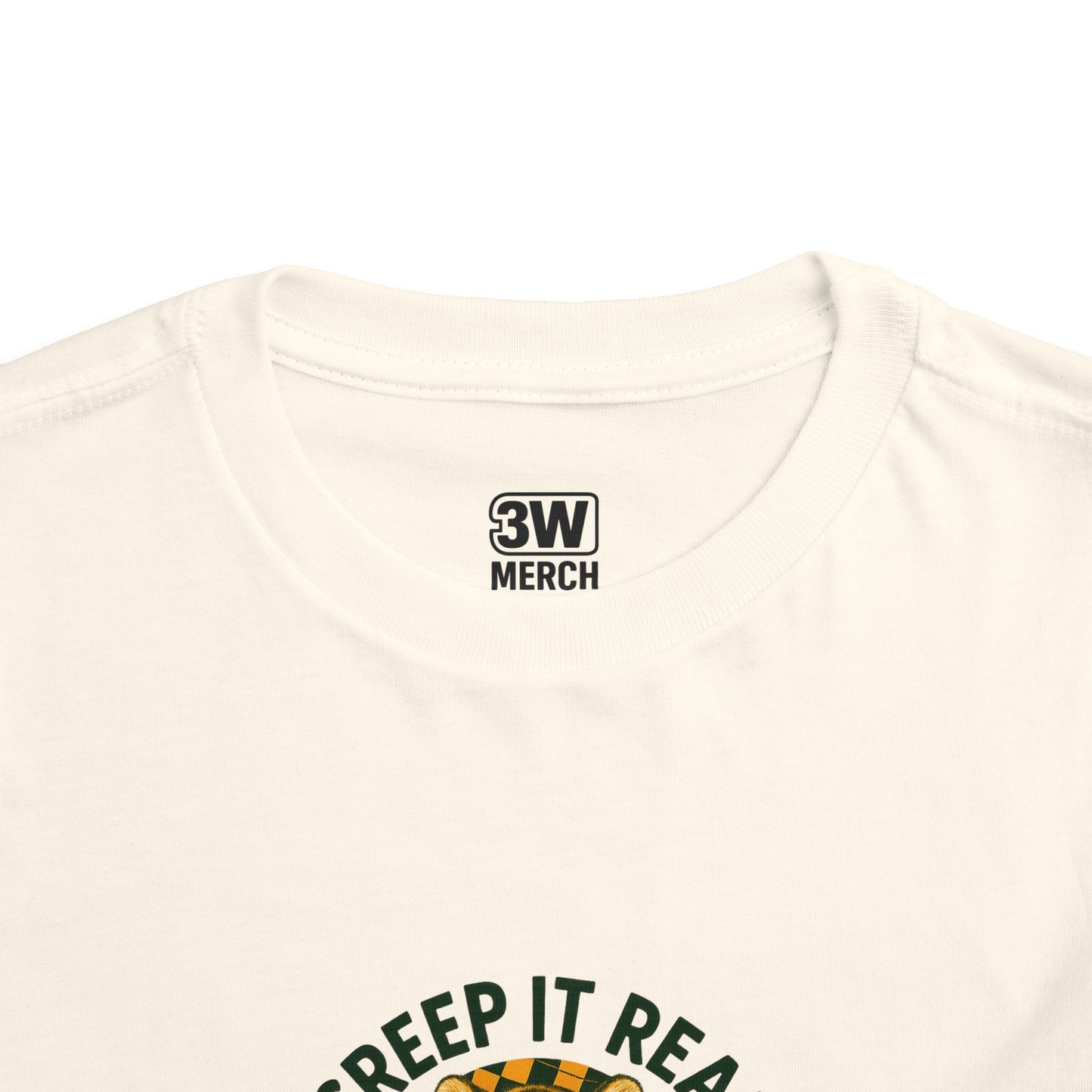 Cute Toddler Short Sleeve Tee with Tiger 'Creep It Real' Design, Kids' Summer Shirt, Halloween Outfit, Everyday Wear, Gift for Toddlers