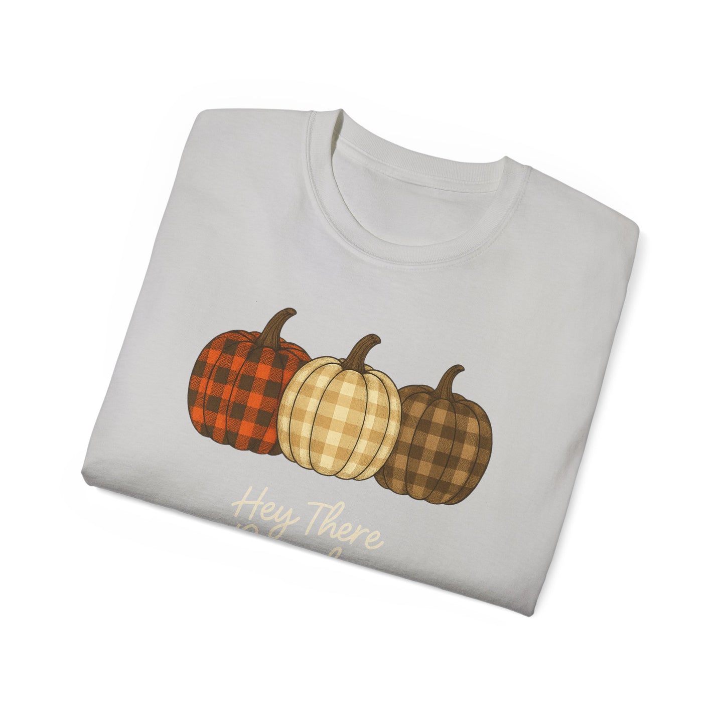 Customizable slogan Pumpkin T-Shirt | Plaid Pumpkin Fall Tee 🍂 | Cute Autumn Outfit | Cozy Fall Shirt | Pumpkin Patch Top | Trending Fall Aesthetic 2025