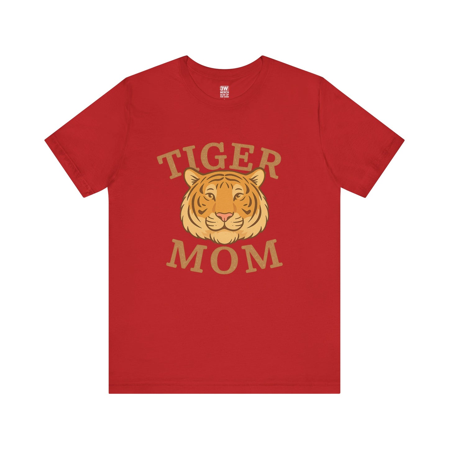 Tiger Mom Short Sleeve Tee, Unisex T-Shirt for Moms, Gift for Mother's Day, Casual Wear, Trendy Animal Tee