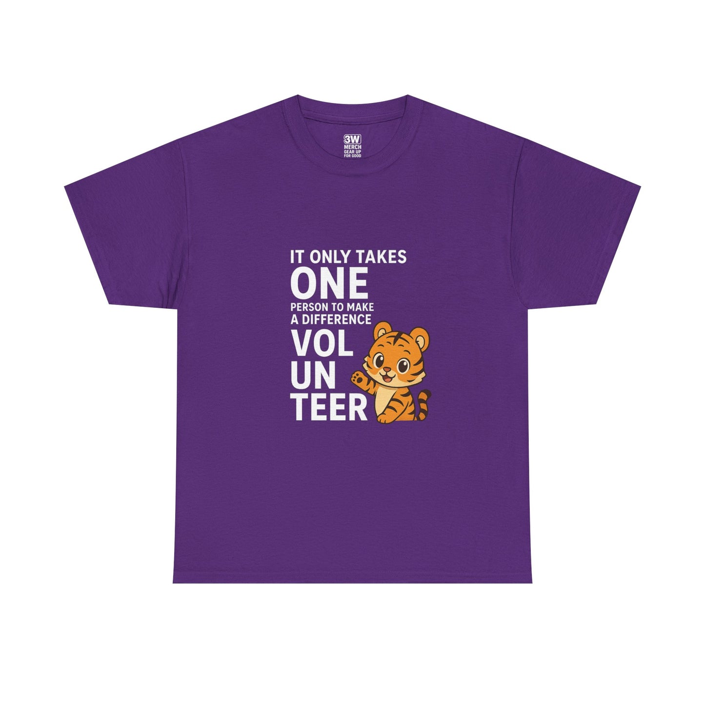 Volunteer Tiger T-Shirt, Super Soft, Customizable, garment-dyed