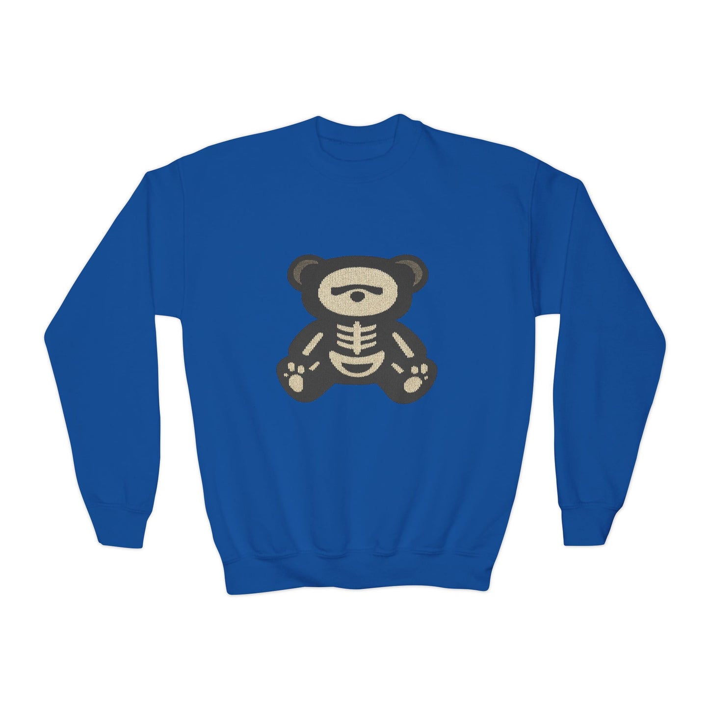 Skeleton Teddy Bear Sweatshirt | Y2K Streetwear Crewneck | Oversized Aesthetic Pullover | Cozy Fall Hoodie | Trending TikTok Outfit 2025