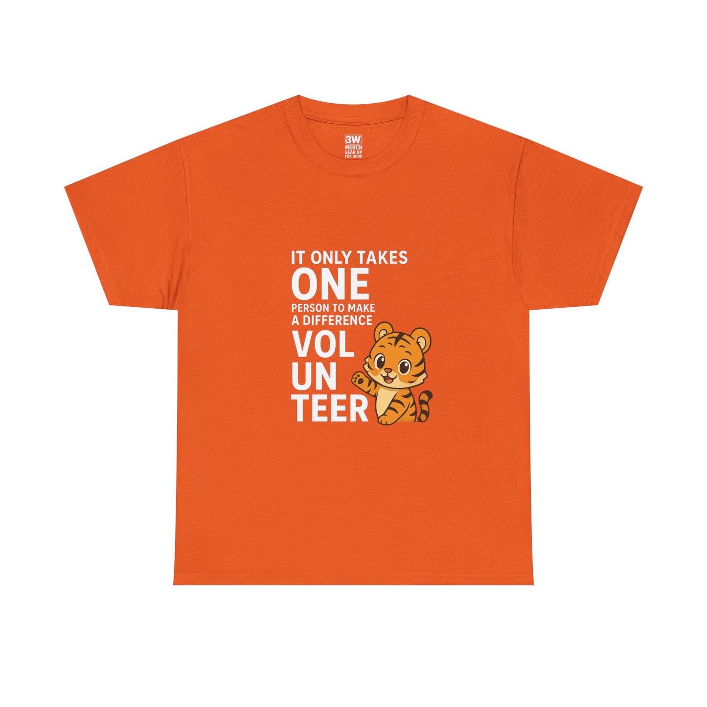 Volunteer Tiger T-Shirt, Super Soft, Customizable, garment-dyed
