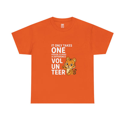 Volunteer Tiger T-Shirt, Super Soft, Customizable, garment-dyed