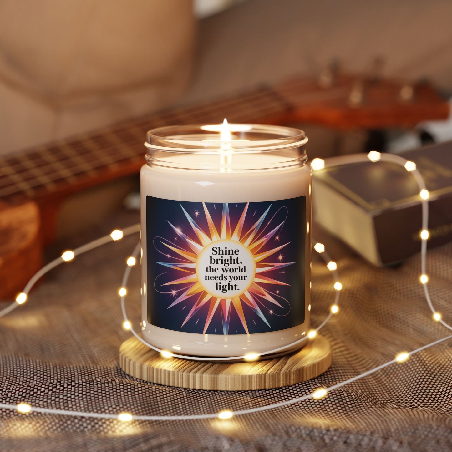Inspirational Scented Candle - Shine Bright, Aromatherapy Candle, Self-Care Gift, Home Decor, Relaxation Aid