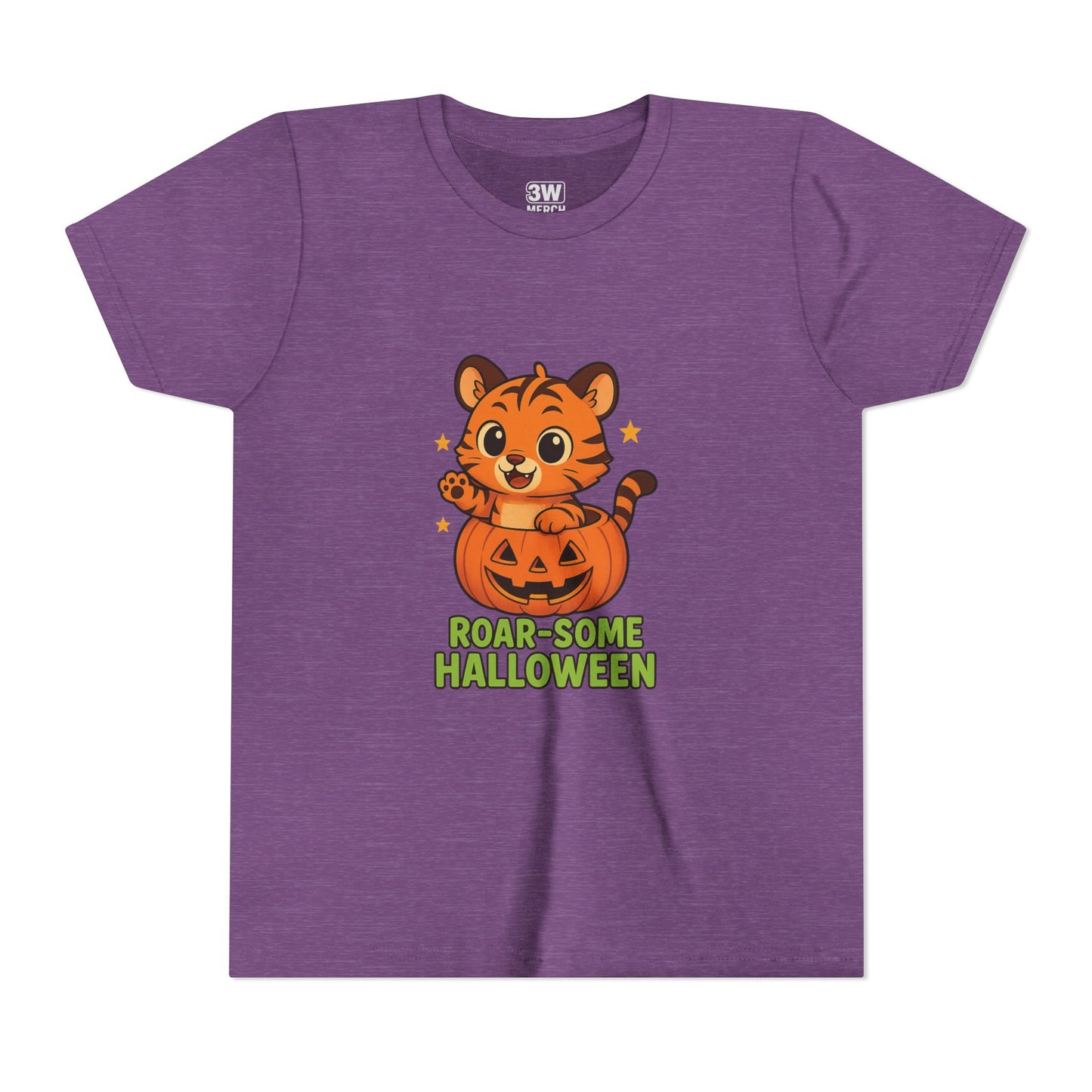 Roar-some Halloween Youth Tee | Fun Kids' Shirt for Halloween Parties, Trick-or-Treating, Costume Events, Autumn Wear, Gift Ideas, Motivation T-shirts