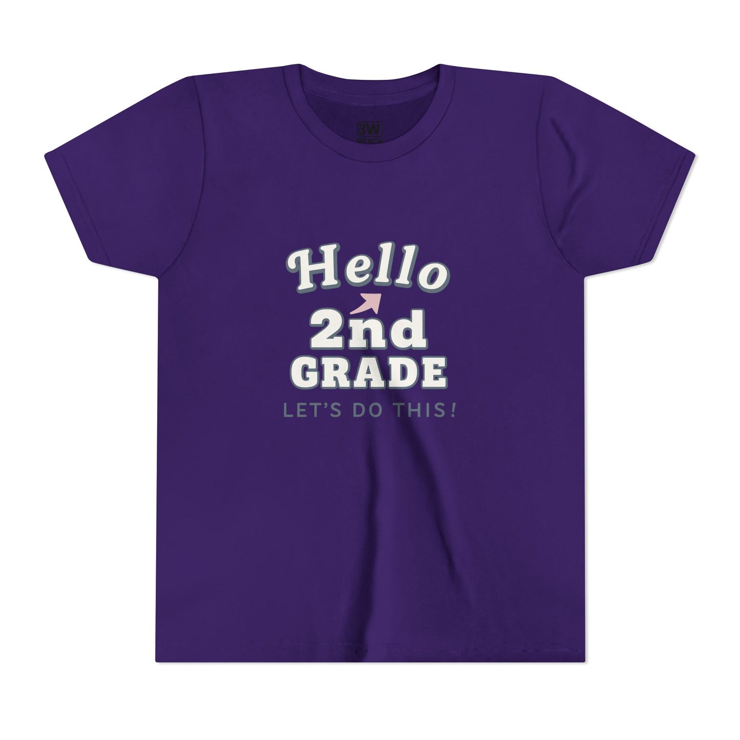 Hello 2nd Grade Youth Tee | Back to School Shirt, Kids Learning Gear, Fun Classroom Clothing, Educational Apparel, Teacher Gift