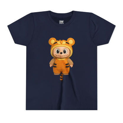 Cute Tiger-Inspired Youth Tee, Kids Animal T-Shirt, Fun Playwear, Gift for Birthdays, Woodland Adventure