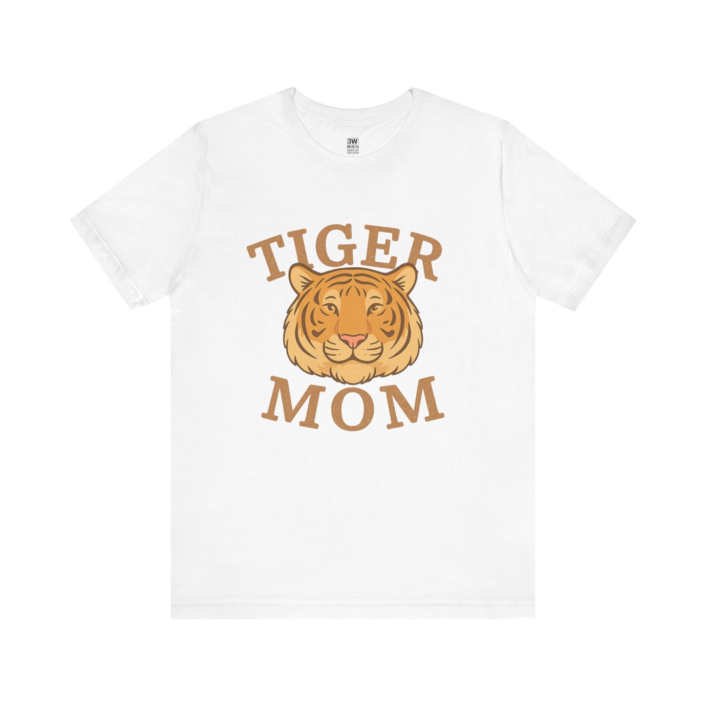 Tiger Mom Short Sleeve Tee, Unisex T-Shirt for Moms, Gift for Mother's Day, Casual Wear, Trendy Animal Tee