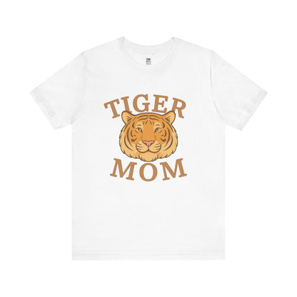 Tiger Mom Short Sleeve Tee, Unisex T-Shirt for Moms, Gift for Mother's Day, Casual Wear, Trendy Animal Tee