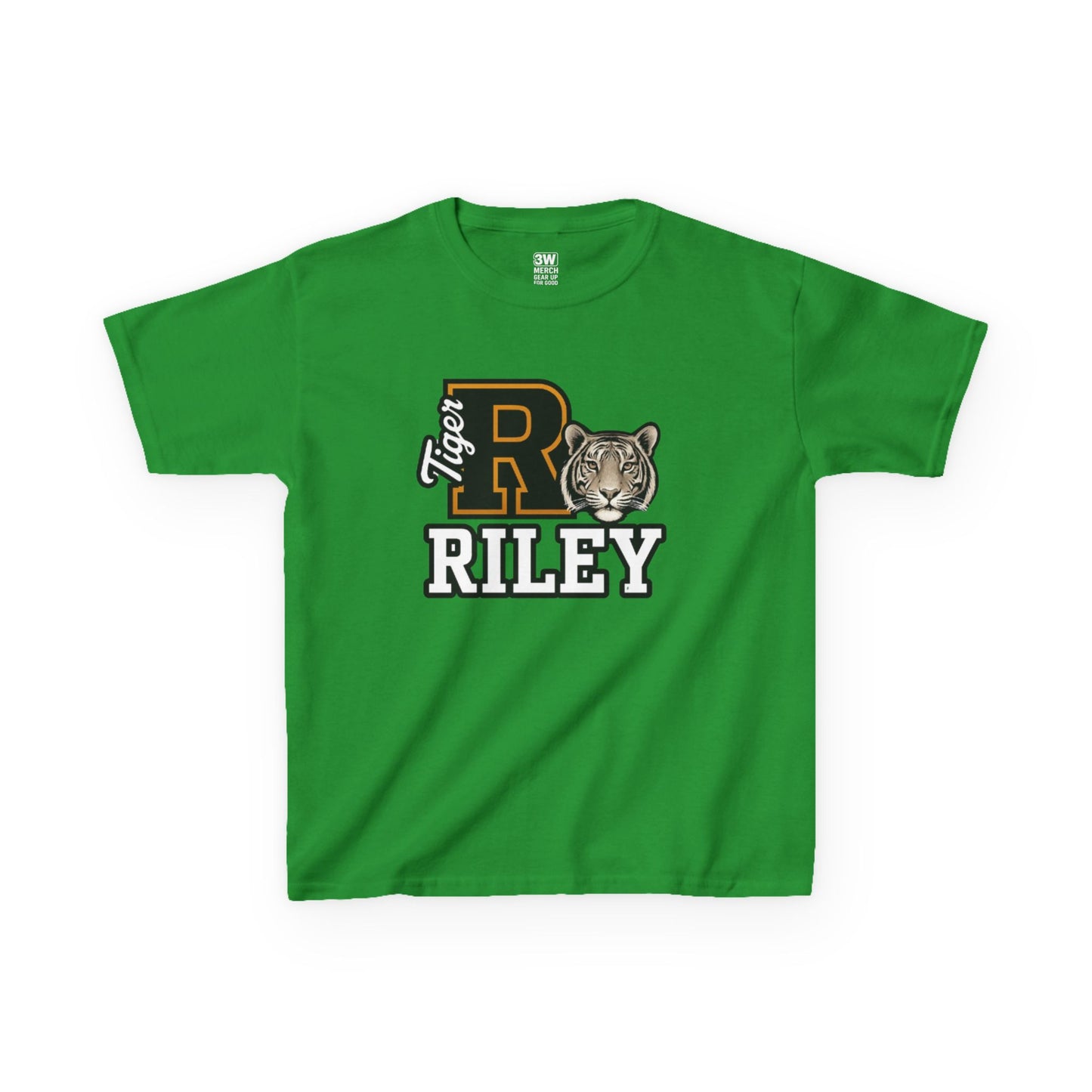 Personalized Tiger Mascot Varsity T-Shirt – Custom School Spirit Tee