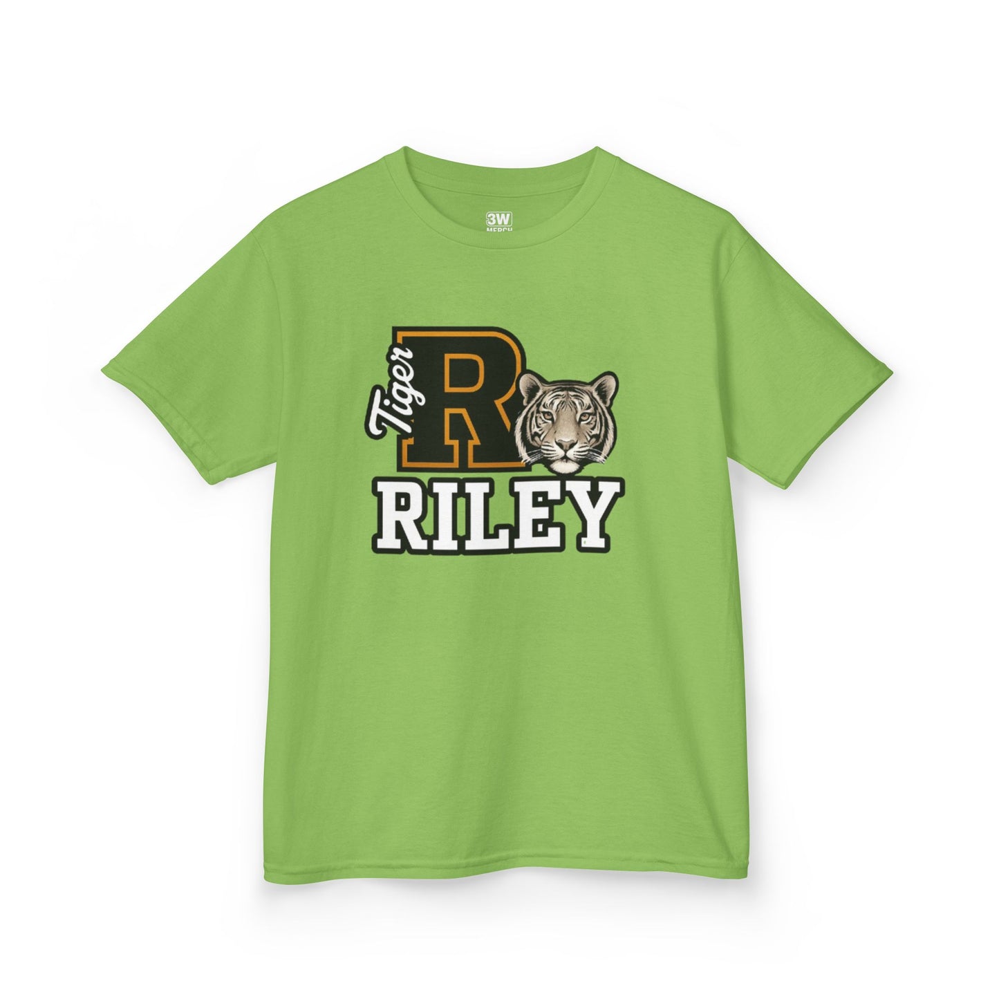 Personalized Tiger Mascot Varsity T-Shirt – Custom School Spirit Tee