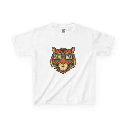 Kids Tee - Game Day Tigers Mascot T Shirt, Spirit Wear for Kids, Back to School
